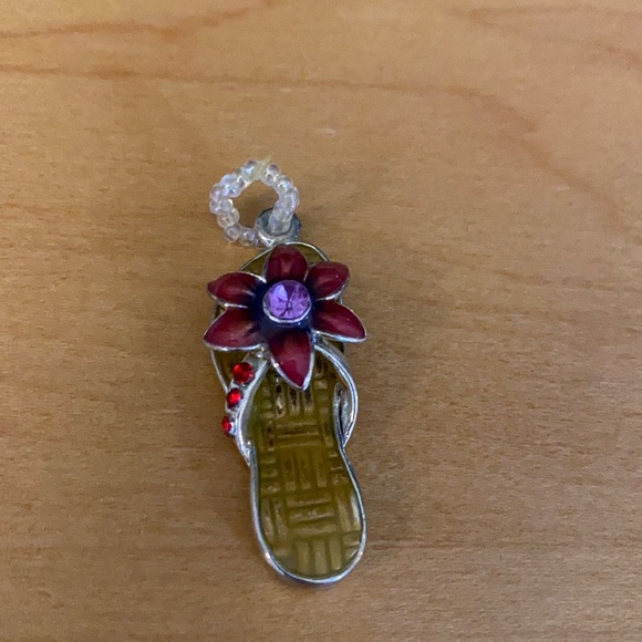 sandal charm keychain